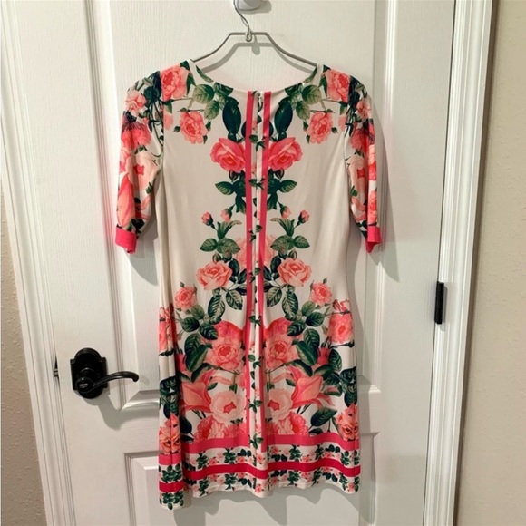 Eliza J Floral Pink Border Print Sheath Dress - Picture 4 of 10